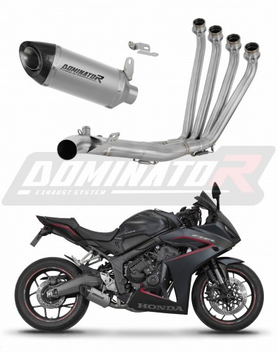 complete exhaust system with muffler DOMINATOR Full System titanium HP8 fits to Honda CB 650 R / EClutch 2024  2025 6