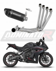 Honda CB 650 R  / E-Clutch 2024 - 2025 Full Exhaust System Collector Silencer HP8 BLACK + dB killer