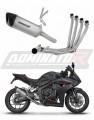 sistema de escape completo con silenciador DOMINATOR Full System titanio HP6 compatible con la motocicleta Honda CB 650 R /