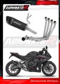 complete exhaust system with muffler DOMINATOR Full System HP6 BLACK fits to Honda CB 650 R / EClutch 2024  2025 5