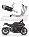Honda CB 650 R / E-Clutch 2024 - 2025 Collector Manifold Full Exhaust System Muffler Auspuff Sportauspuff Silencer Echappement Silencieux Scarico Scarichi Escape Wydech Tłumik S6 BLACK Dominator Exhaust System