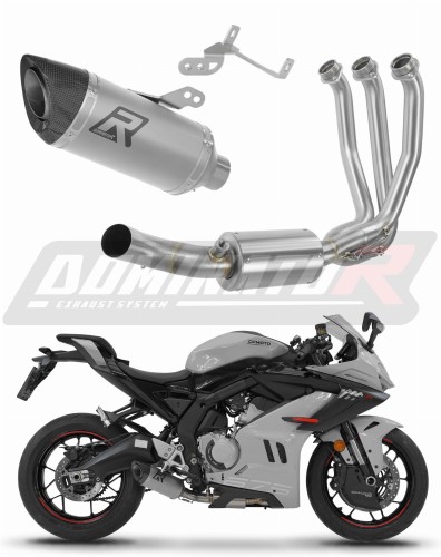 complete exhaust system with muffler DOMINATOR Full System titanium HP8 fits to CF MOTO 675 SRR 2024  2026