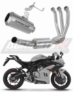 CF MOTO 675 SR-R 2024 - 2026 Sistema de escape Colector Silenciador GPS + dB killer