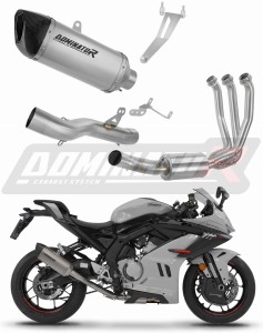 CF MOTO 675 SR-R 2024 - 2026 Sistema de escape Colector Silenciador Titanio HP6 + dB killer