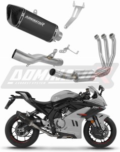 CF MOTO 675 SR-R 2024 - 2026 Sistema de escape Colector Silenciador HP6 NEGRO + dB killer