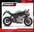 sistema de escape completo con silenciador DOMINATOR Full System HP8 negro compatible con la motocicleta CF MOTO 675 SRR 2024  2026 5