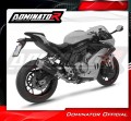 sistema de escape completo con silenciador DOMINATOR Full System S6 negro compatible con la motocicleta CF MOTO 675 SRR 2024  2026 4