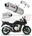 escape silenciador DOMINATOR homologado oval compatible con la motocicleta GSF 650 BANDIT 2007  2016