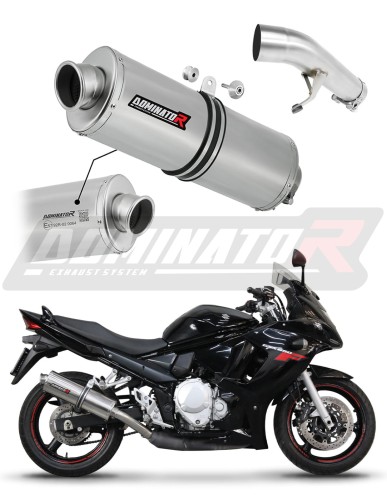 exhaust muffler DOMINATOR homologated road legal OV fits to Suzuki GSXF 650 2007  2016