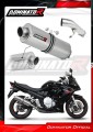 escape silenciador DOMINATOR homologado oval compatible con la motocicleta Suzuki GSXF 650 2007  2016 2