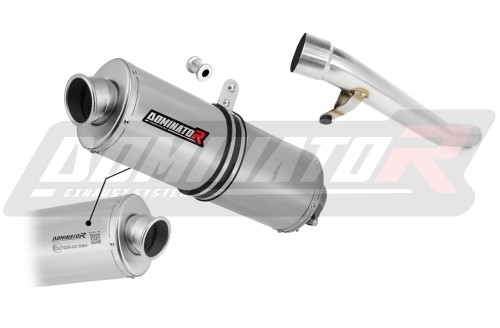 escape silenciador DOMINATOR homologado OVAL compatible con la motocicleta GSF 1200 BANDIT 1996  2000 3
