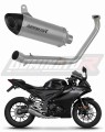 sistema de escape completo con silenciador DOMINATOR Full System titanio HP8 compatible con la motocicleta Yamaha YZF R125 2019  2020