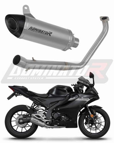 sistema de escape completo con silenciador DOMINATOR Full System titanio HP8 compatible con la motocicleta Yamaha YZF R125 2019  2020