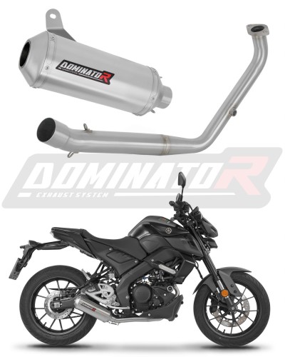 complete exhaust system with muffler DOMINATOR Full System OV G2 fits to Yamaha MT 125 2021  2024
