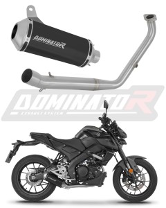 Yamaha MT 125 2021 - 2024 Sistema de escape Colector Silenciador OV G2 NEGRO + dB killer