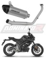 sistema de escape completo con silenciador DOMINATOR Full System titanio HP8 compatible con la motocicleta Yamaha MT 125 2021  2024