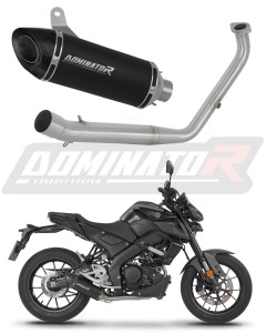 Yamaha MT 125 2021 - 2024 Sistema de escape Colector Silenciador HP8 NEGRO + dB killer