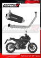 sistema de escape completo con silenciador DOMINATOR Full System OV G2 negro compatible con la motocicleta Yamaha MT 125 2021  2024 2