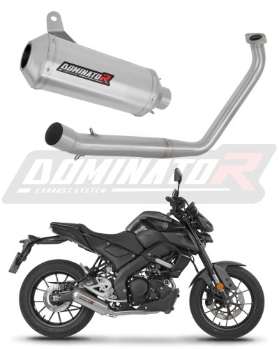 sistema de escape completo con silenciador DOMINATOR Full System OV G2 compatible con la motocicleta Yamaha MT 125 2020