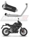 sistema de escape completo con silenciador DOMINATOR Full System OV G2 negro compatible con la motocicleta Yamaha MT 125 2020