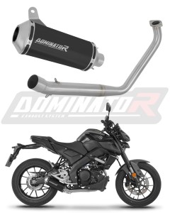 Yamaha MT 125 2020 Sistema de escape Colector Silenciador OV G2 NEGRO + dB killer