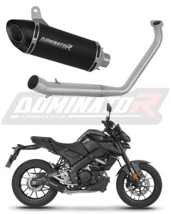 Yamaha MT 125 2020 Sistema de escape Colector Silenciador HP8 NEGRO + dB killer