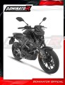 kompletny układ wydechowy z tłumikiem DOMINATOR Full System HP8 CZARNY pasujący do motocykla Yamaha MT 125 2020  6
