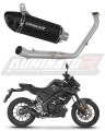 sistema de escape completo con silenciador DOMINATOR Full System HP8 negro compatible con la motocicleta Yamaha MT 125 2024  2026