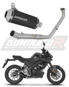 Yamaha MT 125 2024 - 2026 (Euro 5+) Full Exhaust System Collector Silencer OV G2 BLACK + dB killer