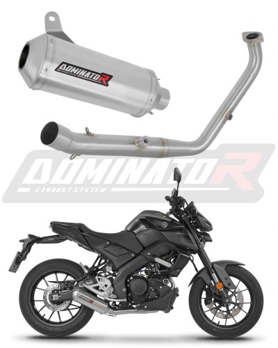 sistema de escape completo con silenciador DOMINATOR Full System OV G2 compatible con la motocicleta Yamaha MT 125 2024  2026