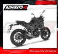 sistema de escape completo con silenciador DOMINATOR Full System HP8 negro compatible con la motocicleta Yamaha MT 125 2024  2026 4