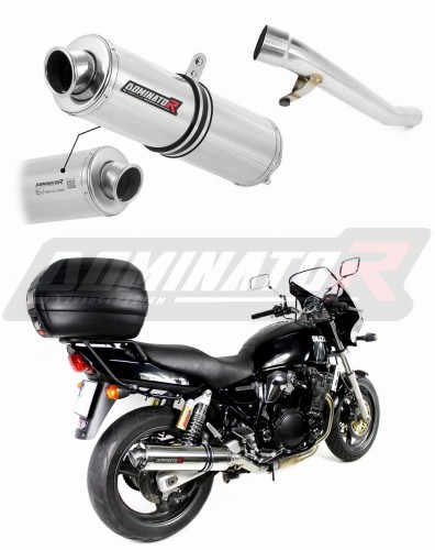 escape silenciador DOMINATOR homologado redondo compatible con la motocicleta GSX 750 INAZUMA 1998  2003