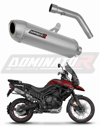 escape silenciador DOMINATOR S6 compatible con la motocicleta Triumph Tiger 800 XCA 2018  2020