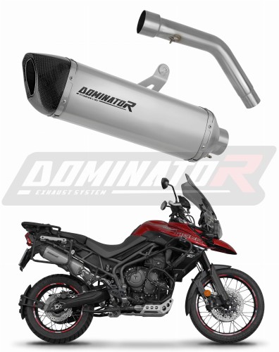 escape silenciador DOMINATOR titanio HP6 compatible con la motocicleta Triumph Tiger 800 XCA 2018  2020