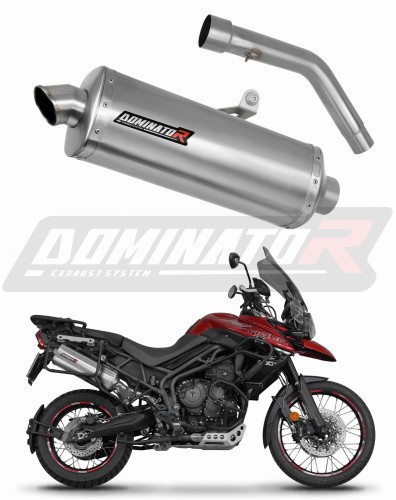 escape silenciador DOMINATOR P7 compatible con la motocicleta Triumph Tiger 800 XCA 2018  2020