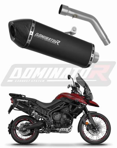 exhaust muffler DOMINATOR HP7 BLACK fits to Triumph Tiger 800 XCA 2018  2020