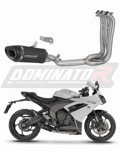 escape silenciador DOMINATOR HP8 negro compatible con la motocicleta Triumph Daytona 660 2024  2026