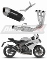 escape silenciador DOMINATOR S6 negro compatible con la motocicleta Triumph Daytona 660 2024  2026