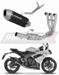 Triumph Daytona 660 2024 - 2026 Sistema de escape Colector Silenciador S6 NEGRO + dB killer