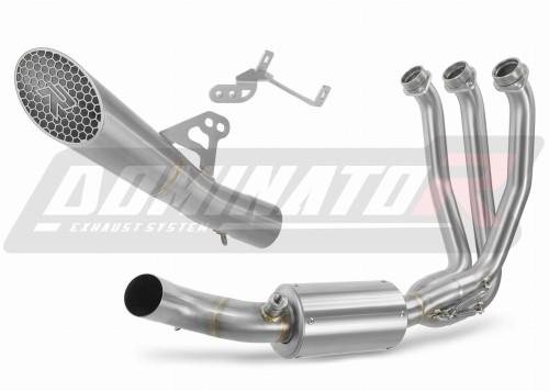 sistema de escape completo con silenciador DOMINATOR Full System GP3 compatible con la motocicleta CF MOTO 675 NK 2024  2026