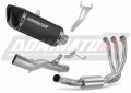 sistema de escape completo con silenciador DOMINATOR Full System HP6 negro compatible con la motocicleta CF MOTO 675 NK 2024  2026