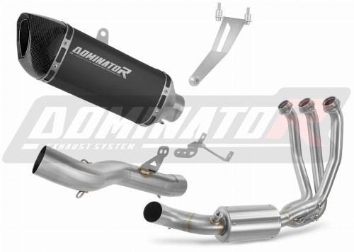 complete exhaust system with muffler DOMINATOR Full System HP6 BLACK fits to CF MOTO 675 NK 2024  2026