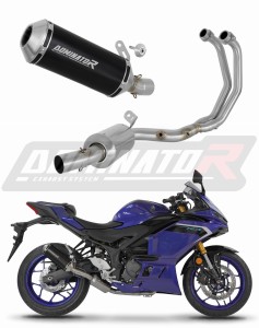 Yamaha YZF-R3 2025 - 2026 Sistema de escape Colector Silenciador OV G2 EX NEGRO + dB killer