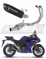 sistema de escape completo con silenciador DOMINATOR Full System HP8 negro compatible con la motocicleta Yamaha YZFR3 2025  2026