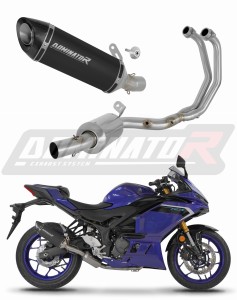 Yamaha YZF-R3 2025 - 2026 Sistema de escape Colector Silenciador HP8 EX NEGRO + dB killer
