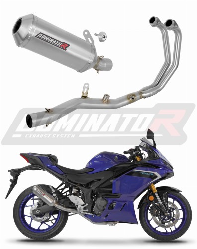sistema de escape completo con silenciador DOMINATOR Full System OV G2 compatible con la motocicleta Yamaha YZFR3 2025  2026