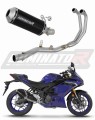 complete exhaust system with muffler DOMINATOR Full System OV G2 BLACK fits the motorcycle Yamaha YZF R3 2025   2026