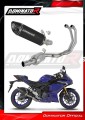 sistema de escape completo con silenciador DOMINATOR Full System HP8 negro compatible con la motocicleta Yamaha YZFR3 2025  2026 2