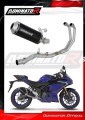 sistema de escape completo con silenciador DOMINATOR Full System OV G2 negro compatible con la motocicleta Yamaha YZFR3 2025  2026 2
