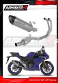 sistema de escape completo con silenciador DOMINATOR Full System titanio HP8 compatible con la motocicleta Yamaha YZFR3 2019  2024 2